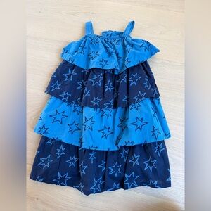 Tucker + Tate Blue Gathered Dress Size 6